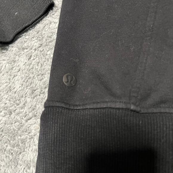 Lululemon Sweatshirt Womens 6 Scuba Crew Shirt Black - Picture 4 of 7
